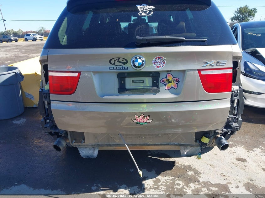 2012 BMW X5 VIN 5UXZV4C53CL767219 IAAI salvage auction — REAR END, Salvage (California), sold $600 on 2026-08-23 (photo 6)