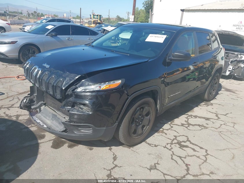 2017 Jeep Cherokee VIN 1C4PJLAB8HW508710 IAAI salvage auction — FRONT END, Salvage Title, sold $1,450 on 2026-08-15 (photo 2)