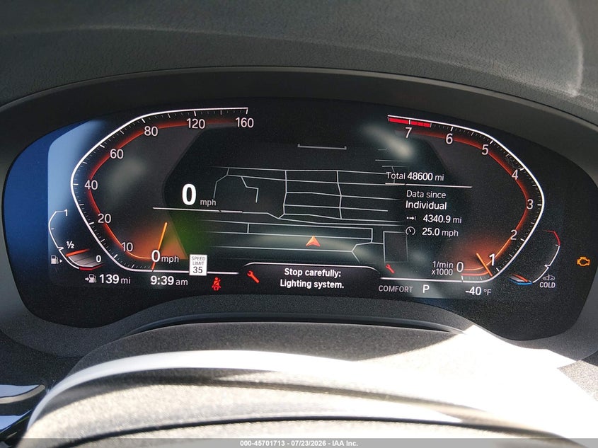 2020 BMW 5er VIN WBAJS1C00LWW84496 IAAI salvage auction — FRONT END, Salvage Title, sold $14,400 on 2026-08-20 (photo 7)