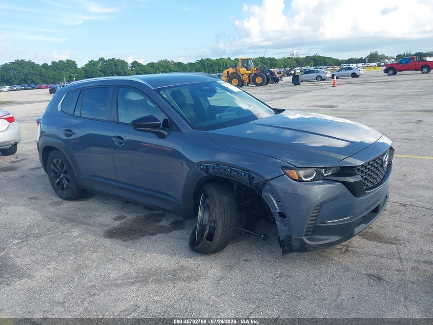 2025 Mazda Cx-50 VIN 7MMVABBMXSN332130 IAAI salvage auction — SIDE, Salvage Title, sold $8,100 on 2026-08-02 (photo 1)