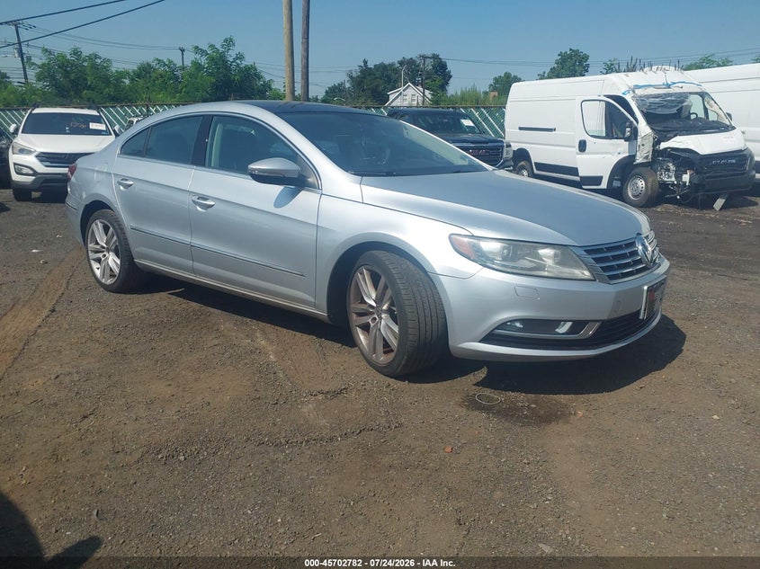 2013 Volkswagen Passat cc VIN WVWRP7AN9DE554975 IAAI salvage auction — FRONT END, Clear (New Jersey), sold $725 on 2026-07-27 (photo 1)