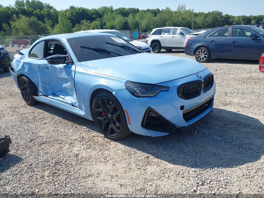 2025 BMW 2er VIN 3MW53CM02S8F20778 IAAI salvage auction — REAR END, Salvage Title, sold $14,000 on 2026-08-24 (photo 1)