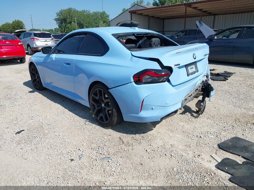 2025 BMW 2er VIN 3MW53CM02S8F20778 IAAI salvage auction — REAR END, Salvage Title, sold $14,000 on 2026-08-24 (photo 3)