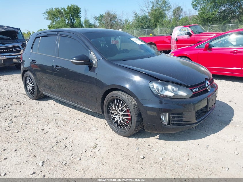 2013 Volkswagen Gti VIN WVWHD7AJ7DW135387 IAAI salvage auction — REAR END, Clear (Wisconsin), sold $1,225 on 2026-08-12 (photo 1)