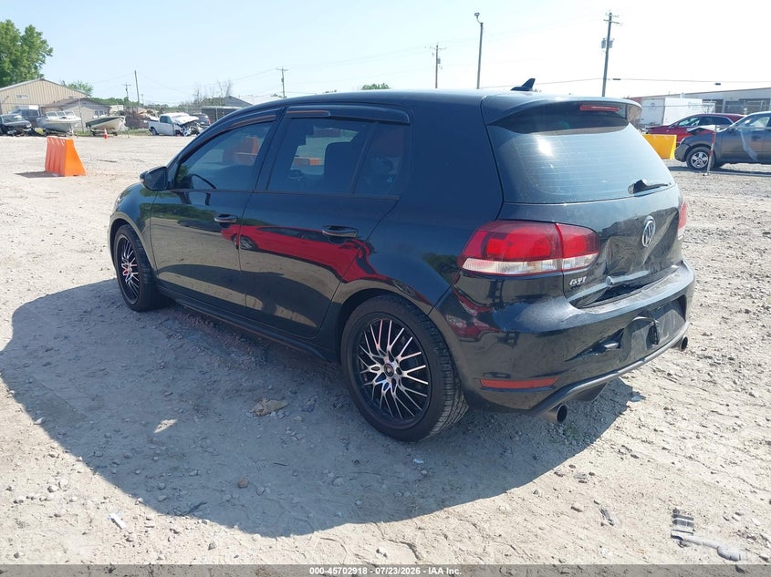 2013 Volkswagen Gti VIN WVWHD7AJ7DW135387 IAAI salvage auction — REAR END, Clear (Wisconsin), sold $1,225 on 2026-08-12 (photo 3)