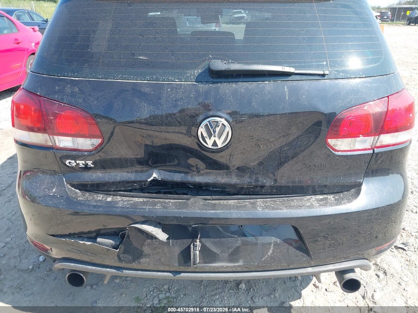 2013 Volkswagen Gti VIN WVWHD7AJ7DW135387 IAAI salvage auction — REAR END, Clear (Wisconsin), sold $1,225 on 2026-08-12 (photo 6)