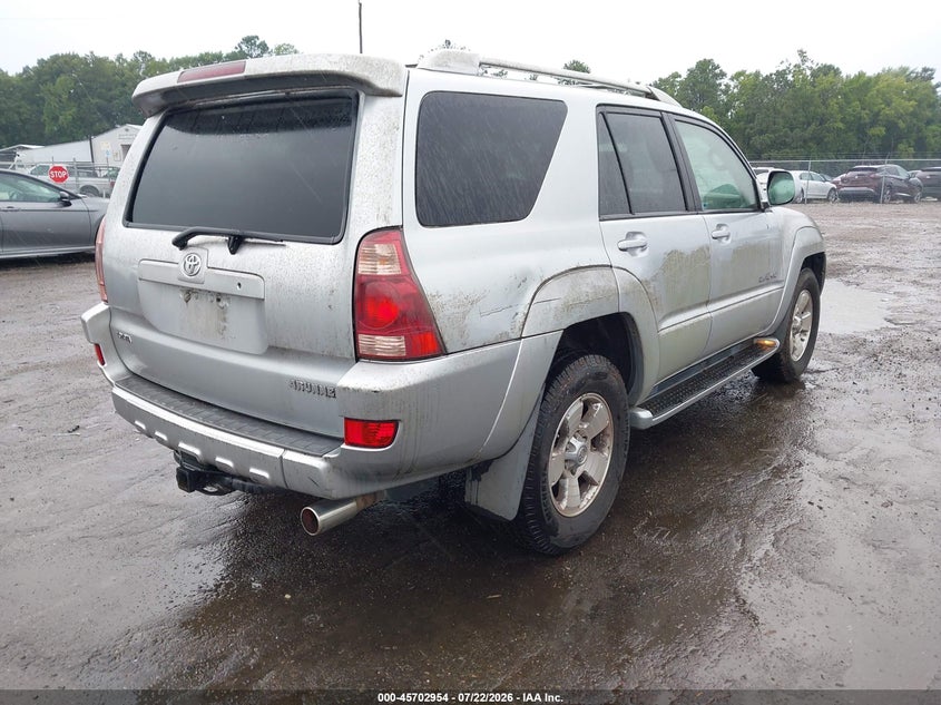 2004 Toyota 4runner VIN JTEBT17R648017382 IAAI salvage auction — NORMAL WEAR, Clear (Virginia), sold $1,100 on 2026-07-31 (photo 4)