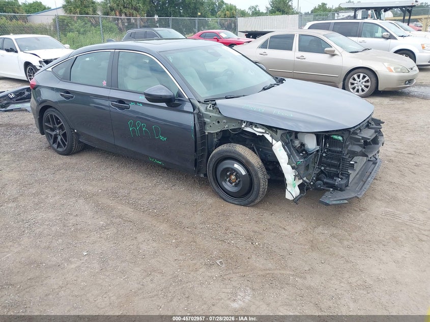 2023 Honda Civic VIN 19XFL1H86PE007022 IAAI salvage auction — FRONT END, Rebuildable (Florida), sold $6,500 on 2026-07-31 (photo 1)