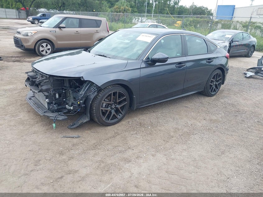 2023 Honda Civic VIN 19XFL1H86PE007022 IAAI salvage auction — FRONT END, Rebuildable (Florida), sold $6,500 on 2026-07-31 (photo 2)