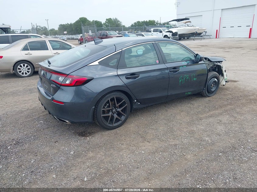 2023 Honda Civic VIN 19XFL1H86PE007022 IAAI salvage auction — FRONT END, Rebuildable (Florida), sold $6,500 on 2026-07-31 (photo 4)