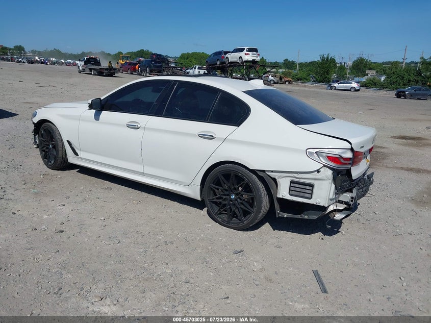 2017 BMW 5er VIN WBAJE7C38HG888016 IAAI salvage auction — FRONT & REAR, Clear (Pennsylvania), sold $6,500 on 2026-08-01 (photo 3)