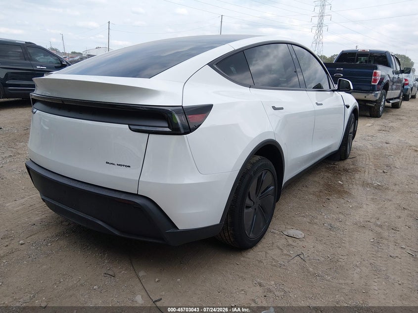 2026 Tesla Model y VIN 7SAYGDEE6TF637610 IAAI salvage auction — LEFT FRONT, Wait Title, sold $20,200 on 2026-09-10 (photo 4)