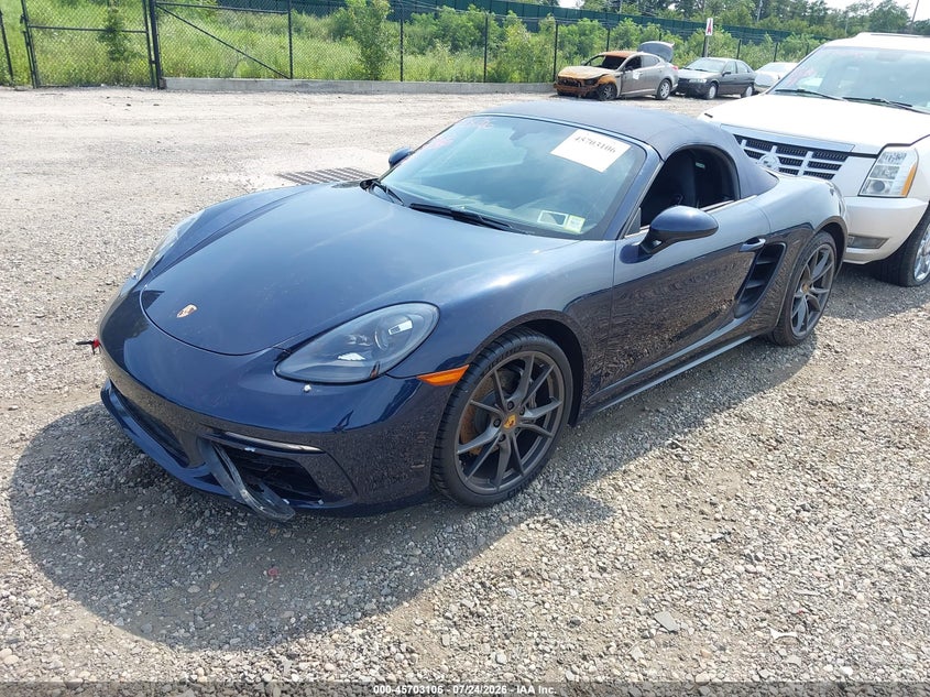 2018 Porsche 718 boxster VIN WP0CA2A81JS210851 IAAI salvage auction — FRONT END, Salvage Title, sold $24,675 on 2026-08-26 (photo 2)