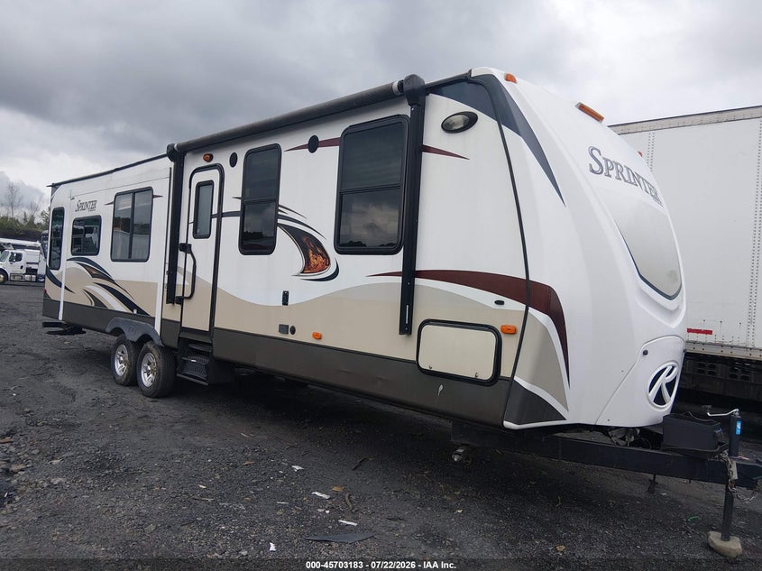 2014 Sprinter 331rls VIN 4YDT33121E1531289 IAAI salvage auction — REAR END, Salvage (New Hampshire), sold $1,550 on 2026-07-28 (photo 1)