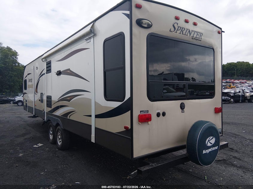 2014 Sprinter 331rls VIN 4YDT33121E1531289 IAAI salvage auction — REAR END, Salvage (New Hampshire), sold $1,550 on 2026-07-28 (photo 3)