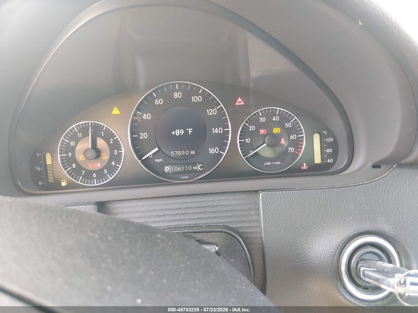 2007 Mercedes-benz Clk-class VIN WDBTK56F47F224944 IAAI salvage auction — NORMAL WEAR, Original (Texas), sold $300 on 2026-08-17 (photo 7)