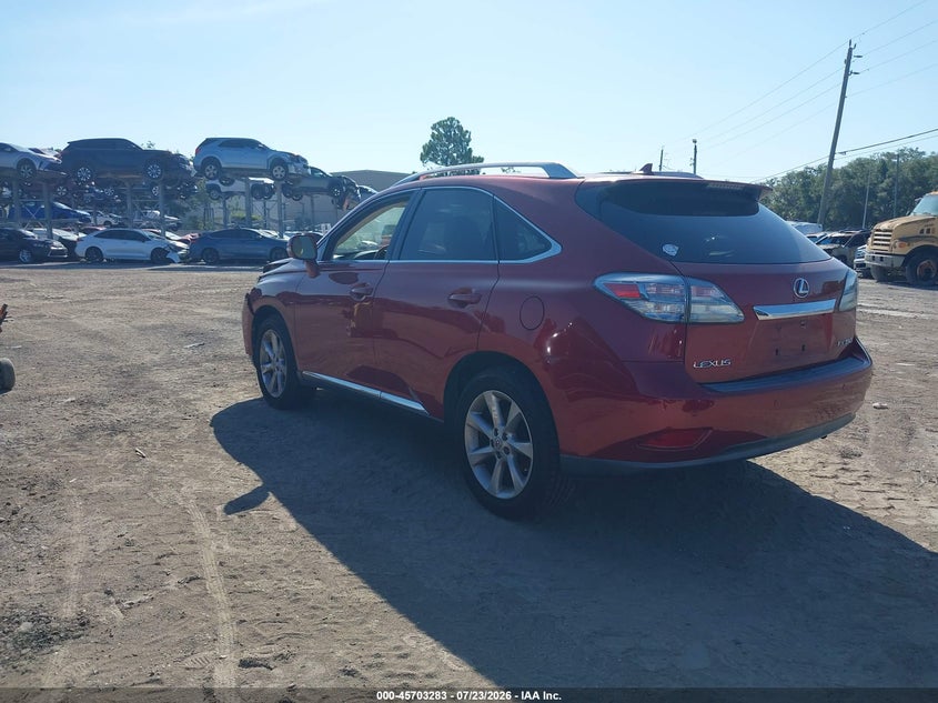 2010 Lexus Rx 350 VIN JTJZK1BA2A2410394 IAAI salvage auction — FRONT END, Rebuildable (Florida), sold $4,050 on 2026-08-27 (photo 3)