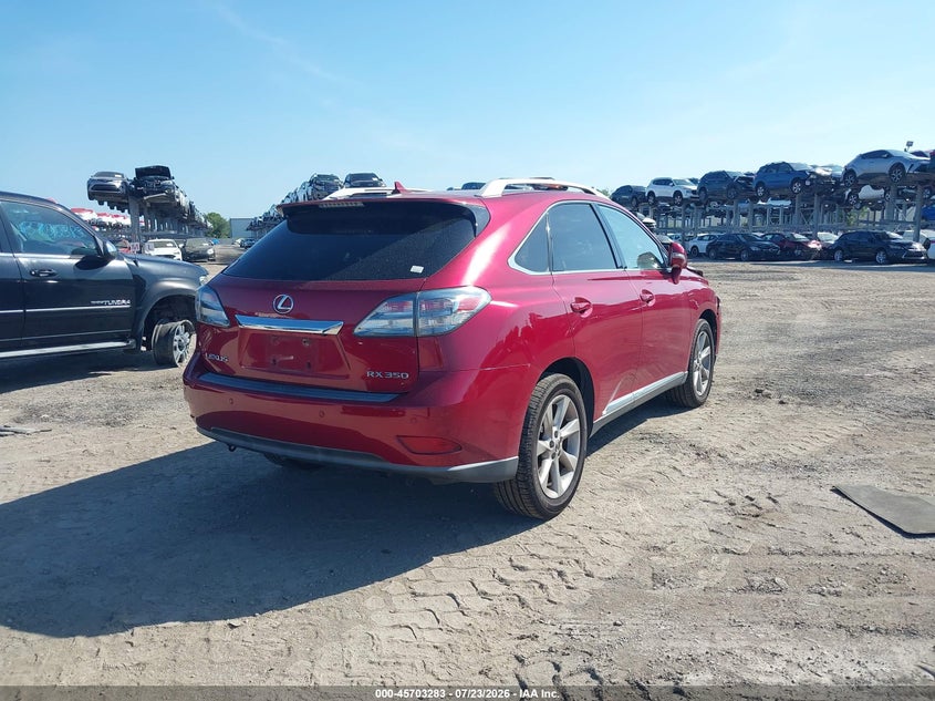 2010 Lexus Rx 350 VIN JTJZK1BA2A2410394 IAAI salvage auction — FRONT END, Rebuildable (Florida), sold $4,050 on 2026-08-27 (photo 4)