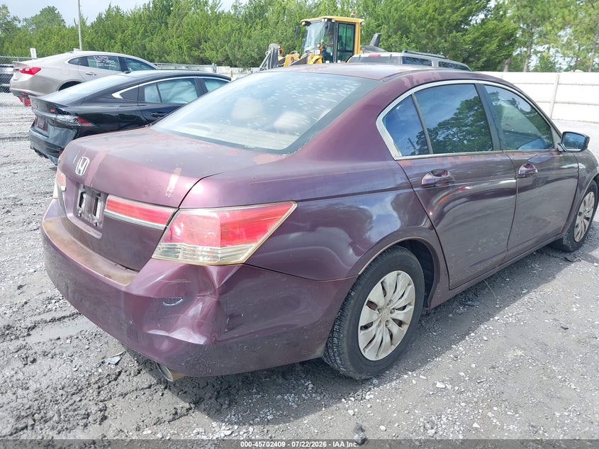 2011 Honda Accord VIN 1HGCP2F30BA134057 IAAI salvage auction — NORMAL WEAR, Clear (Florida), sold $500 on 2026-08-24 (photo 4)