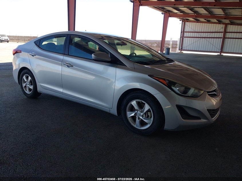 2014 Hyundai Elantra VIN 5NPDH4AEXEH502830 IAAI salvage auction — NORMAL WEAR, Clear - Dealer Only (California), sold $1,150 on 2026-08-29 (photo 1)