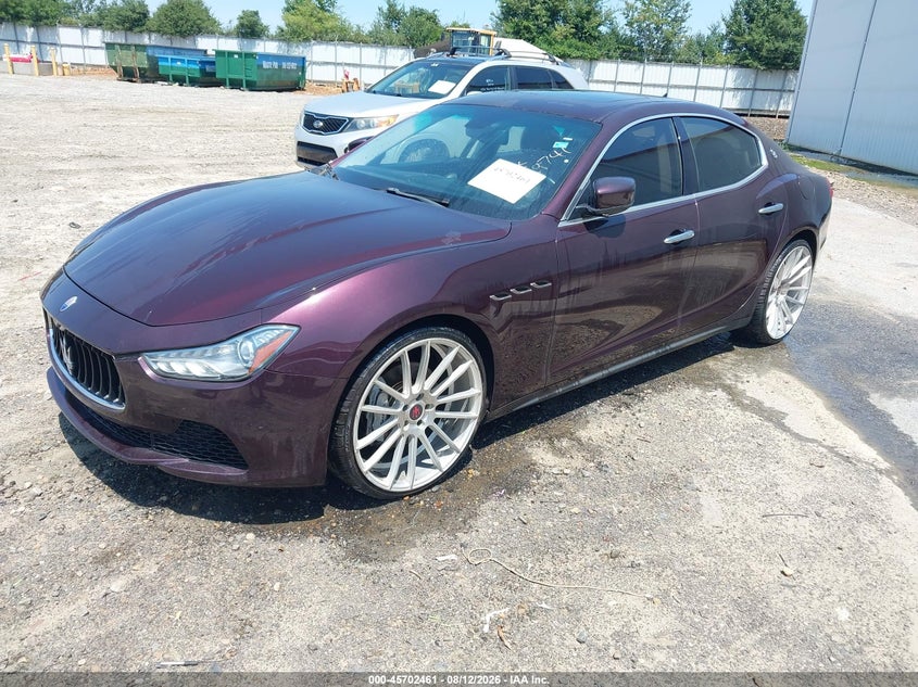 2016 Maserati Ghibli VIN ZAM57XSA1G1168469 IAAI salvage auction — NORMAL WEAR, Repossession Paperwork (Georgia), sold $4,500 on 2026-08-20 (photo 2)
