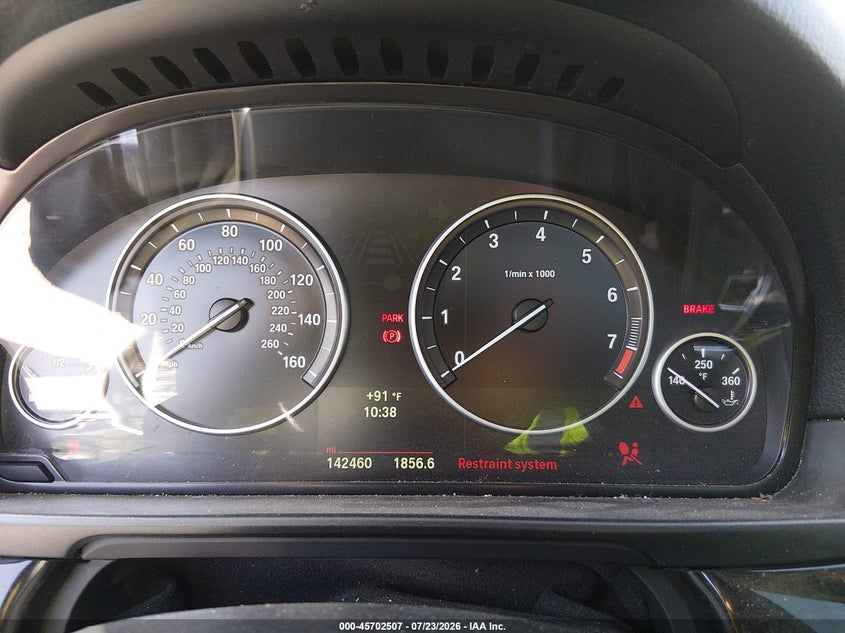 2014 BMW 5 series VIN WBA5A5C52ED504909 IAAI salvage auction — NORMAL WEAR, Original (Texas), sold $700 on 2026-08-10 (photo 7)