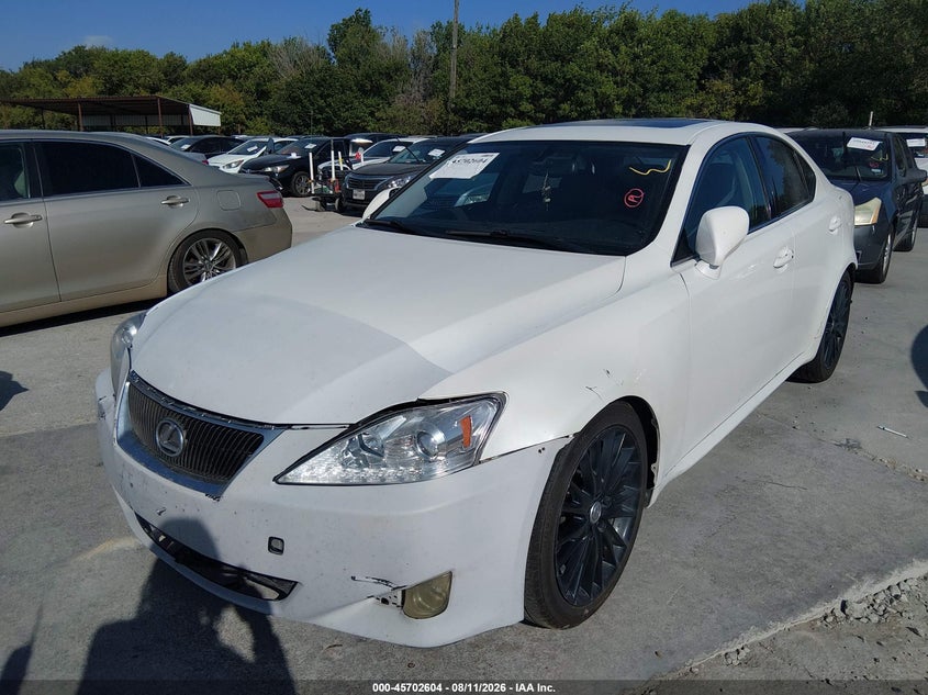 2007 Lexus Is VIN JTHBK262675041963 IAAI salvage auction — NORMAL WEAR, Original (Texas), sold $0 on 2026-09-30 (photo 2)