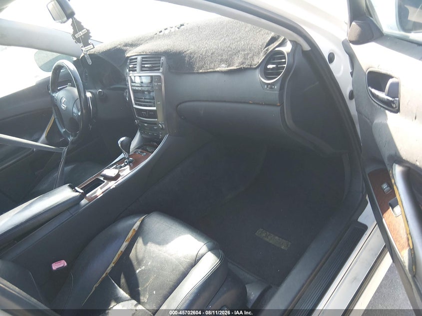 2007 Lexus Is VIN JTHBK262675041963 IAAI salvage auction — NORMAL WEAR, Original (Texas), sold $0 on 2026-09-30 (photo 5)