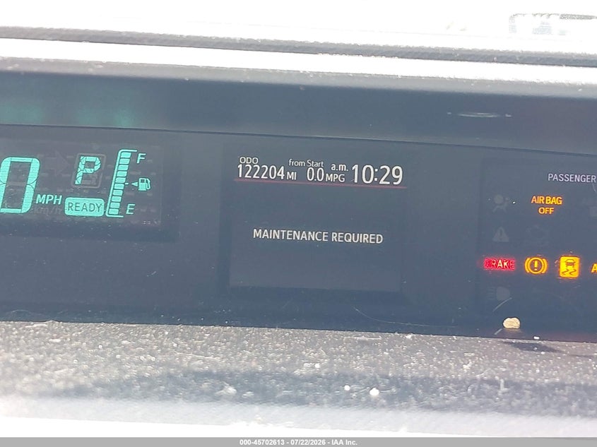 2012 Toyota Prius c VIN JTDKDTB32C1506854 IAAI salvage auction — NORMAL WEAR, Clear (Massachusetts), sold $525 on 2026-07-31 (photo 7)