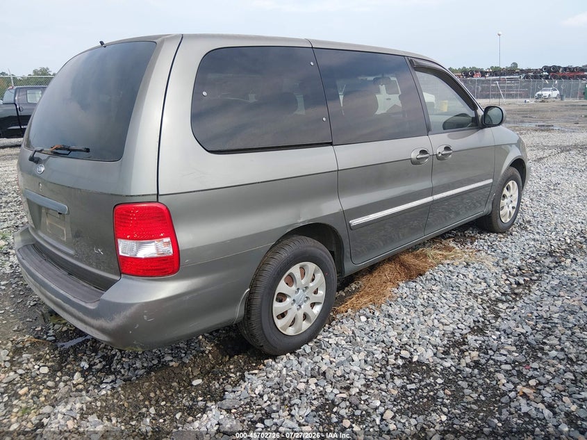 2005 Kia SEDONA VIN KNDUP131756666249 IAAI salvage auction — NORMAL WEAR, Clear (Georgia), sold $450 on 2026-07-31 (photo 4)