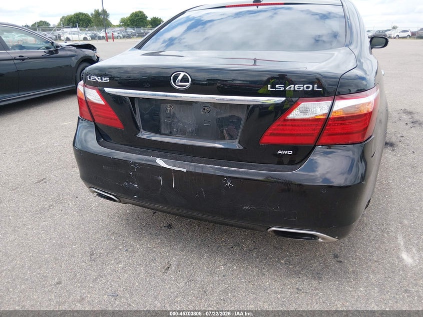 2010 Lexus Ls 460 VIN JTHDL5EF1A5002300 IAAI salvage auction — REAR END, Clear (Minnesota), sold $25 on 2026-07-29 (photo 6)