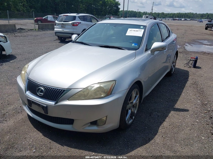 2009 Lexus Is 250 VIN JTHBK262X95089307 IAAI salvage auction — NORMAL WEAR, Clear (Virginia), sold $225 on 2026-07-29 (photo 2)