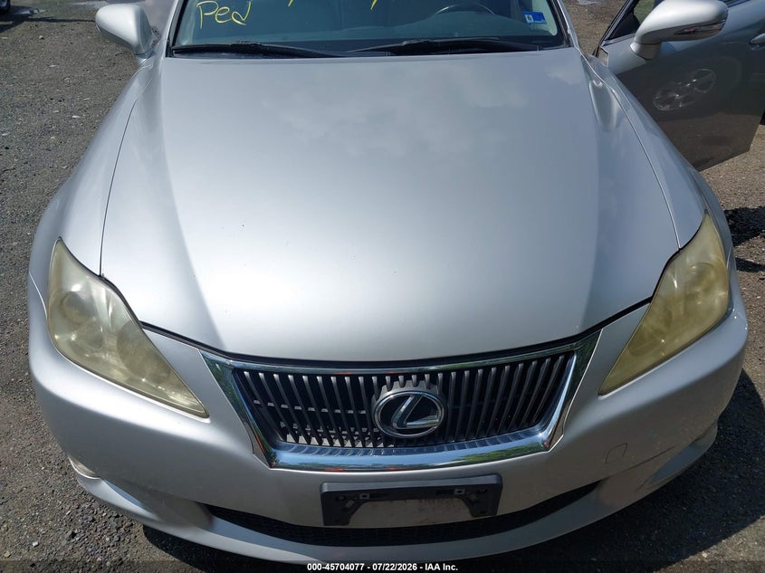2009 Lexus Is 250 VIN JTHBK262X95089307 IAAI salvage auction — NORMAL WEAR, Clear (Virginia), sold $225 on 2026-07-29 (photo 6)