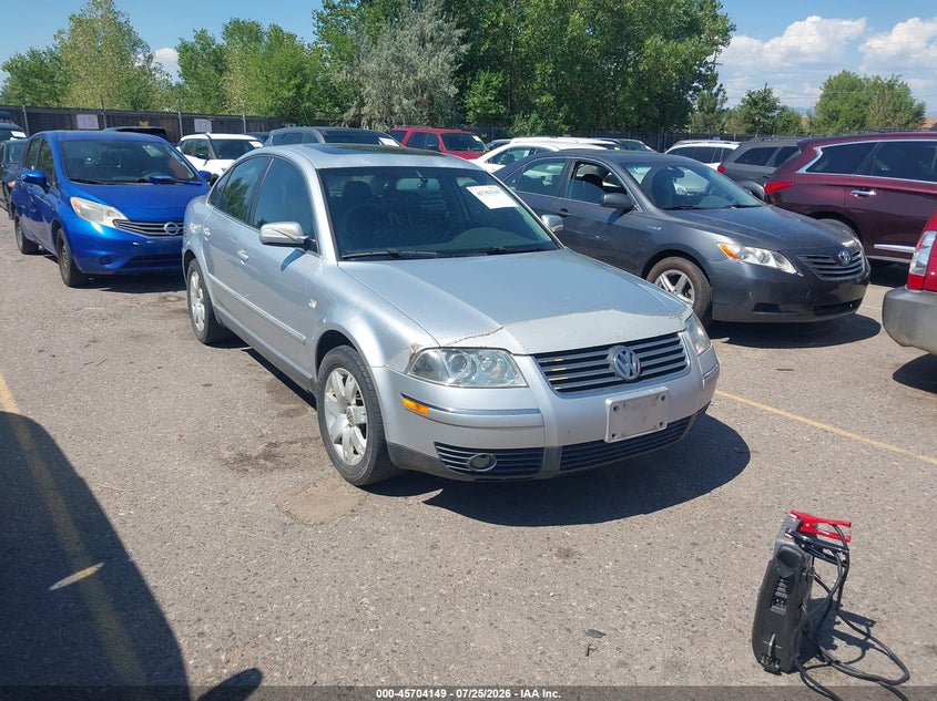 2003 Volkswagen Passat VIN WVWTH63B33P391226 IAAI salvage auction — NORMAL WEAR, Clear (Colorado), sold $350 on 2026-08-04 (photo 1)