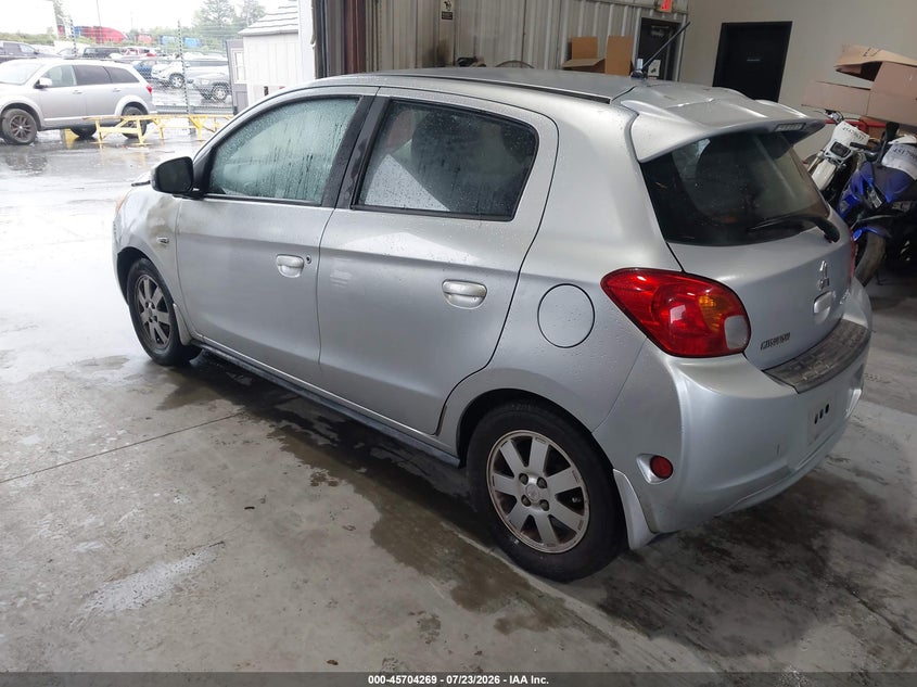 2015 Mitsubishi Mirage VIN ML32A4HJ7FH038185 IAAI salvage auction — RIGHT FRONT, Wait Title, sold $550 on 2026-08-19 (photo 3)