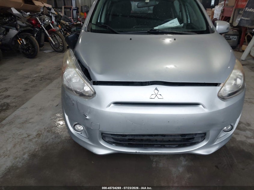 2015 Mitsubishi Mirage VIN ML32A4HJ7FH038185 IAAI salvage auction — RIGHT FRONT, Wait Title, sold $550 on 2026-08-19 (photo 6)