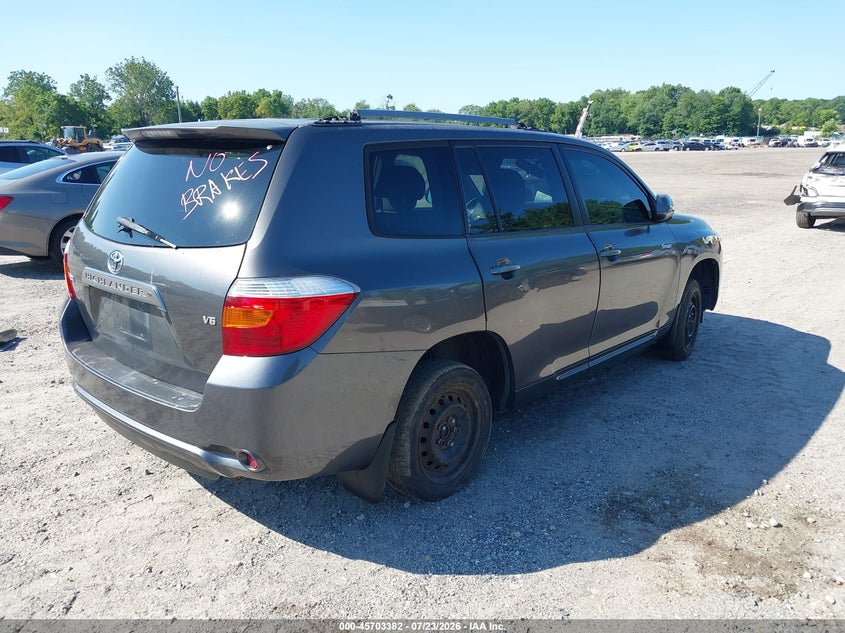 2008 Toyota Highlander VIN JTEDS43A082066387 IAAI salvage auction — NORMAL WEAR, Clear (Florida), sold $125 on 2026-07-28 (photo 4)