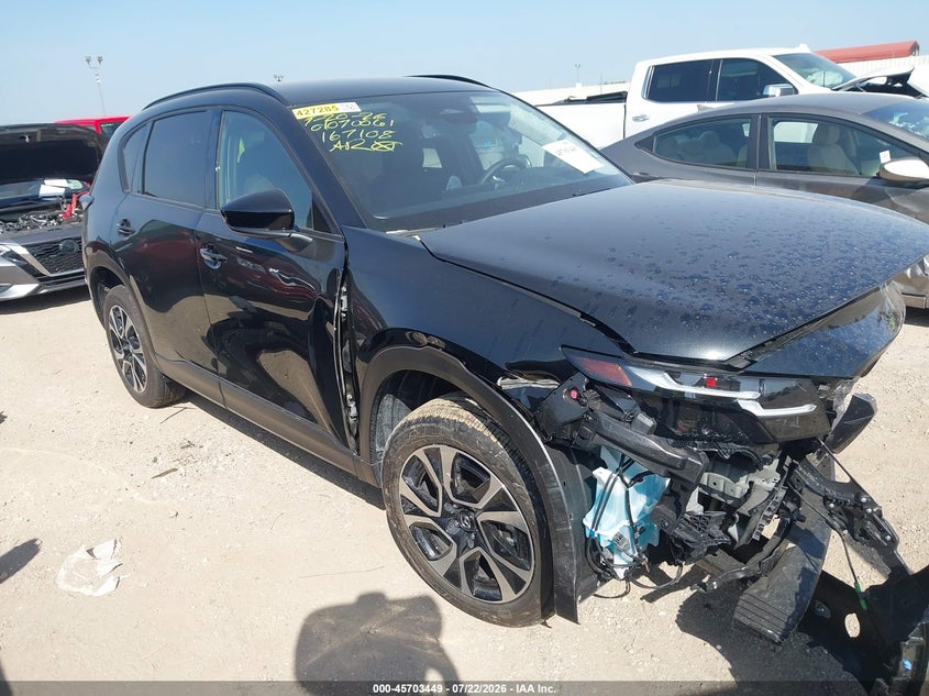 2026 Mazda Cx-5 VIN JM3KMCHA9T0167108 IAAI salvage auction — FRONT END, Enterprise Vehicles Salvage Only (Florida), sold $4,550 on 2026-07-29 (photo 1)