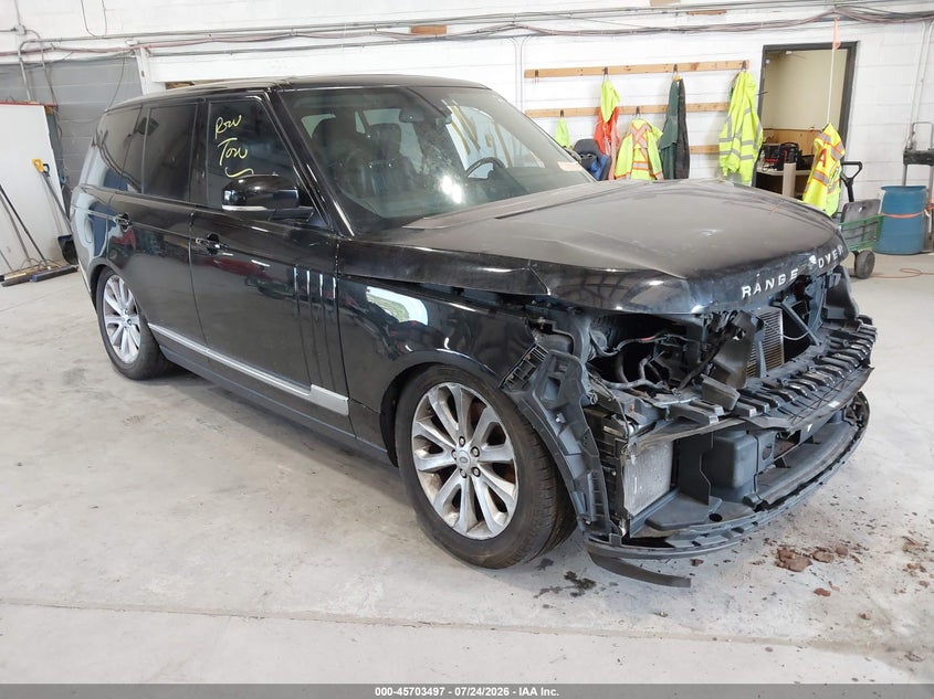 2014 Land rover RANGE ROVER VIN SALGS2VF8EA129714 IAAI salvage auction — FRONT END, Mv-907A (New York), sold $2,700 on 2026-08-01 (photo 1)