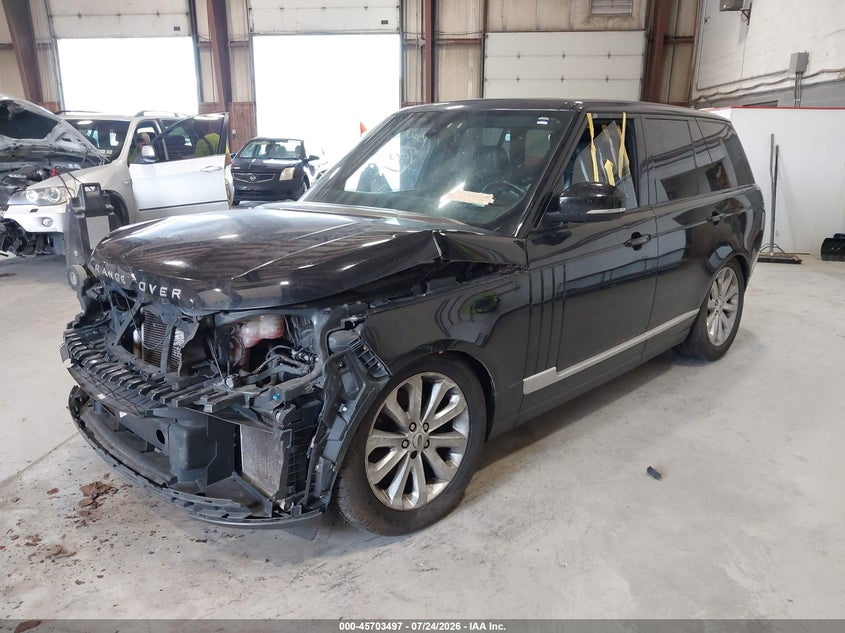 2014 Land rover RANGE ROVER VIN SALGS2VF8EA129714 IAAI salvage auction — FRONT END, Mv-907A (New York), sold $2,700 on 2026-08-01 (photo 2)