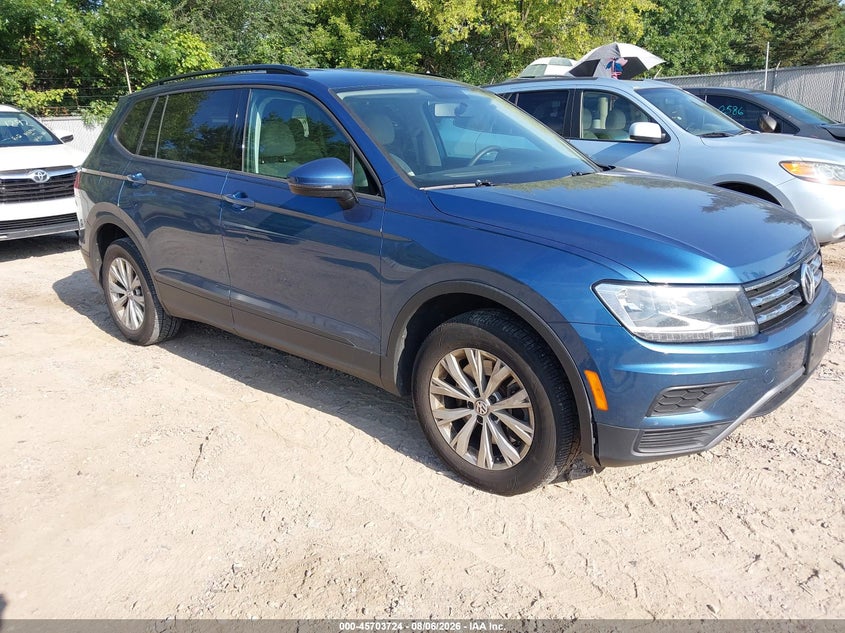 2018 Volkswagen Tiguan VIN 3VV0B7AX4JM126022 IAAI salvage auction — HAIL, Salvage Title, sold $3,250 on 2026-08-14 (photo 1)
