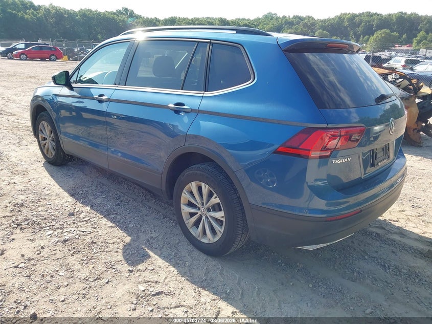 2018 Volkswagen Tiguan VIN 3VV0B7AX4JM126022 IAAI salvage auction — HAIL, Salvage Title, sold $3,250 on 2026-08-14 (photo 3)