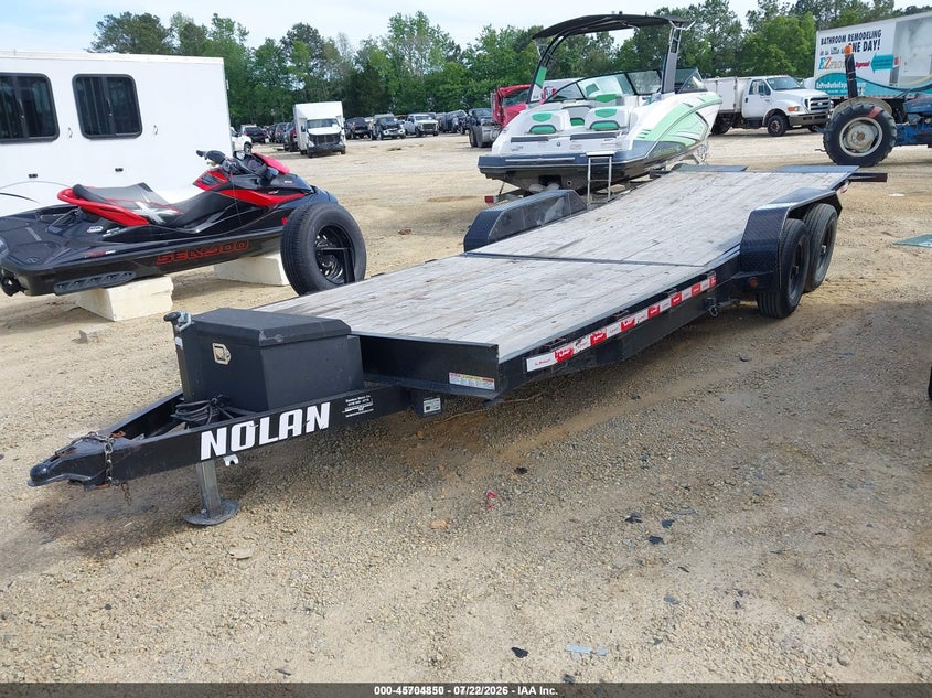 2024 Nolan Equipment open bed trailer VIN 7U4BE2228RD002864 IAAI salvage auction — SIDE, Salvage (North Carolina), sold $275 on 2026-07-29 (photo 2)