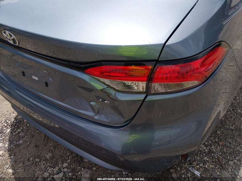 2020 Toyota Corolla VIN 5YFEPRAE4LP133029 IAAI salvage auction — REAR END, Salvage Title, sold $4,550 on 2026-07-31 (photo 6)