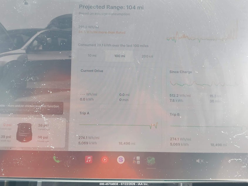 2026 Tesla Model y VIN 7SAYGDEE6TA392997 IAAI salvage auction — LEFT FRONT, Wait Title, sold $22,600 on 2026-10-03 (photo 7)