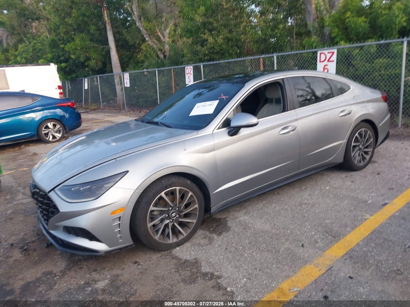 2020 Hyundai Sonata VIN 5NPEH4J20LH034825 IAAI salvage auction — FRONT END, Rebuildable (Florida), sold $6,000 on 2026-08-20 (photo 2)