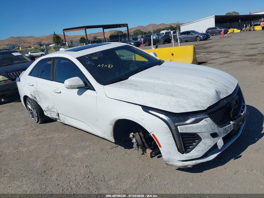 2021 Cadillac Ct4 VIN 1G6DH5RL7M0135196 IAAI salvage auction — FRONT & REAR, Wait Title, sold $3,900 on 2026-08-24 (photo 1)
