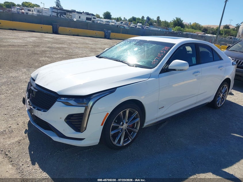 2021 Cadillac Ct4 VIN 1G6DH5RL7M0135196 IAAI salvage auction — FRONT & REAR, Wait Title, sold $3,900 on 2026-08-24 (photo 2)