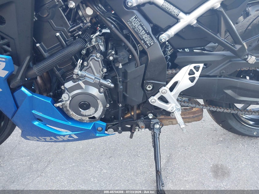 2026 Suzuki Gsx VIN JS1EM13B4T7100654 IAAI salvage auction — SIDE, Certificate Of Destruction (Florida), sold $25 on 2026-10-08 (photo 9)