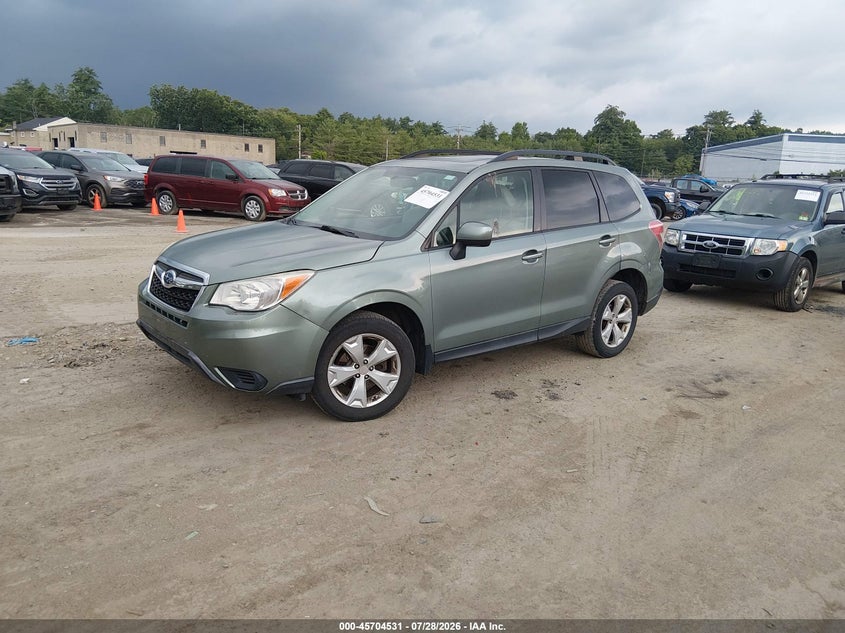 2015 Subaru Forester VIN JF2SJADC3FH433758 IAAI salvage auction — RIGHT FRONT, Wait Title, sold $375 on 2026-08-21 (photo 2)